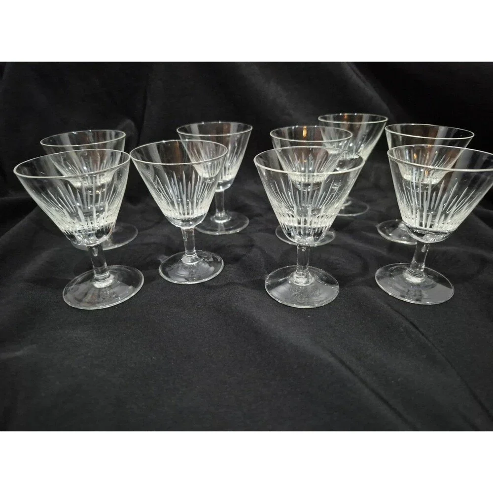 Vintage Crystal Goldstrahlen Cordial Stemware 1 oz 3